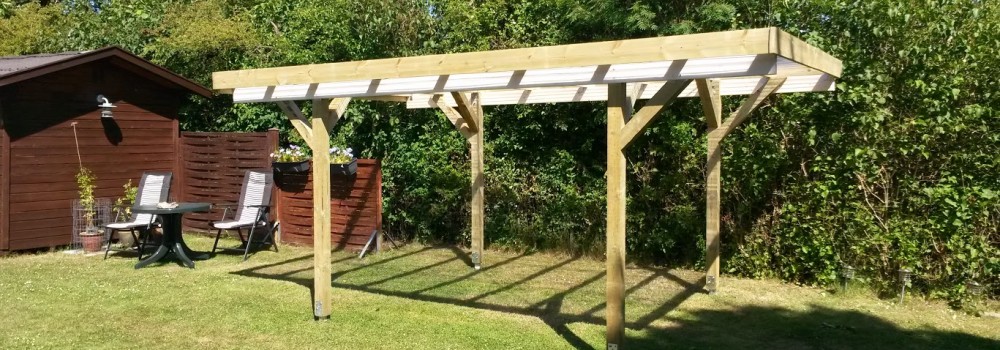 Carport Rageleje 1000x350