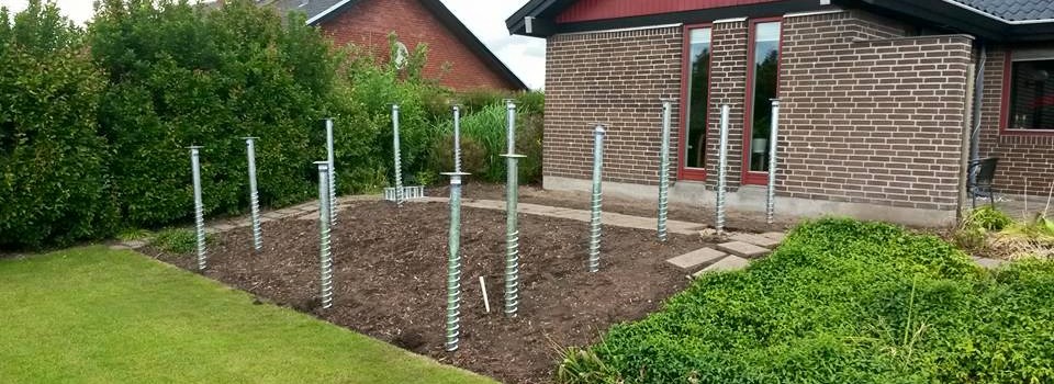 tilbygning udestue fundament