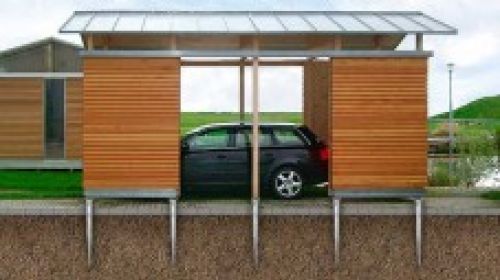 Carport og garage