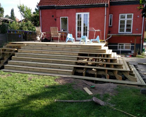Gør det selv terrasse- Nemt Fundament Virum 4